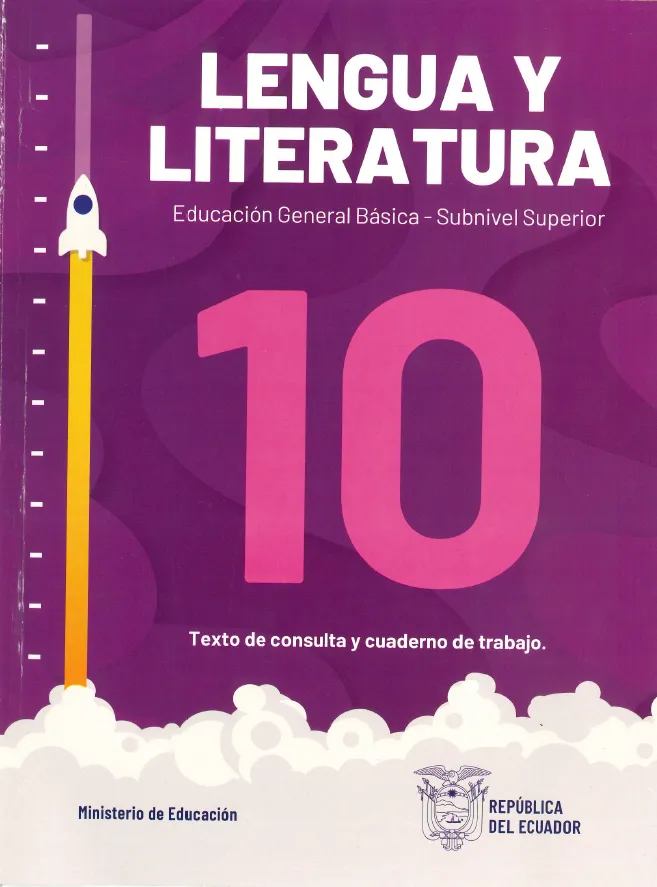 Portada del material: Libro de Lengua y Literatura 10 EGB PDF