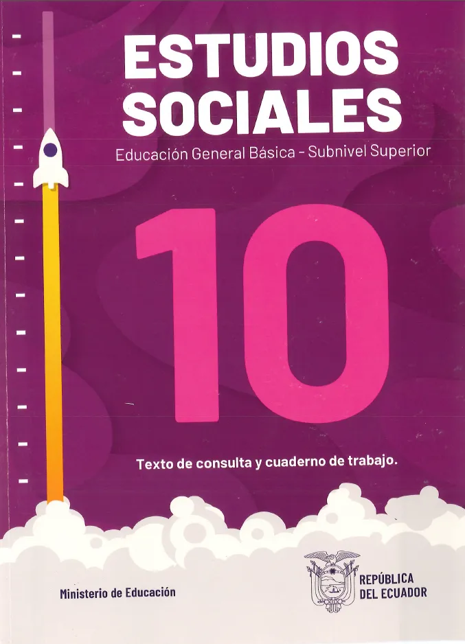 Portada del material: Libro de Estudios Sociales 10 EGB PDF
