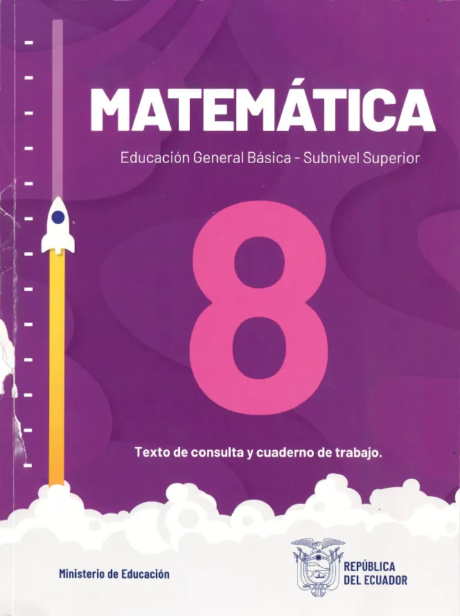 Portada del material: Libro de Matemáticas 8 EGB PDF