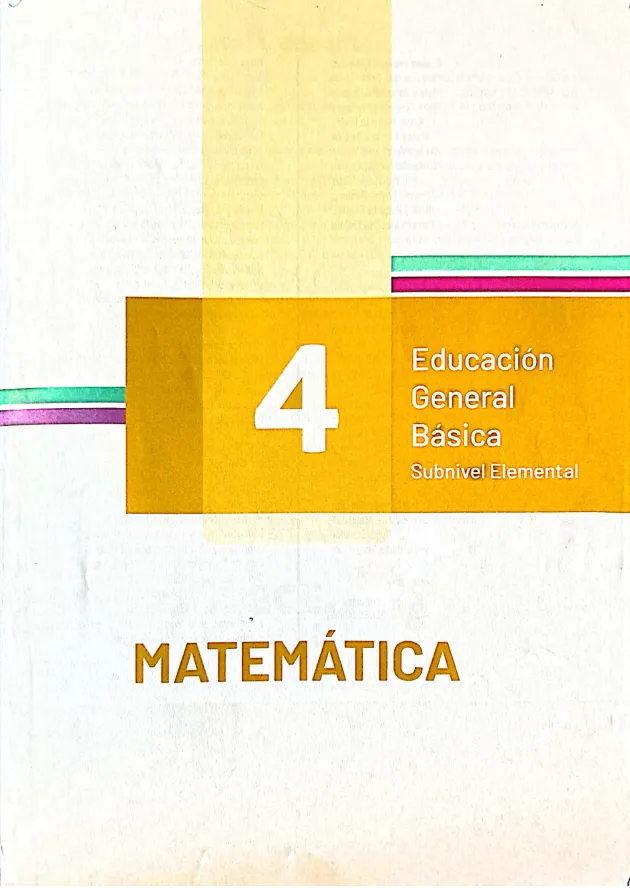 Portada del material: Libro de Matemáticas 4 EGB PDF