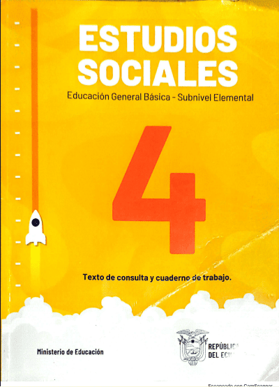 Portada del material: Libro de Estudios Sociales 4 EGB PDF