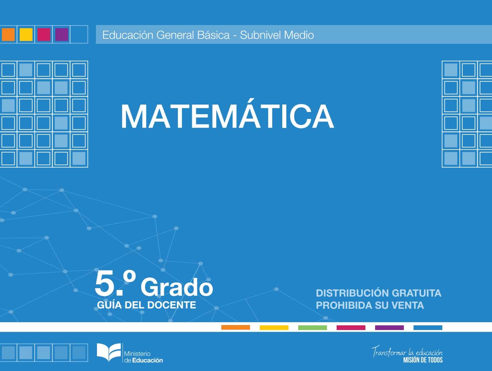 Guía Docente de Matemáticas 5 EGB PDF | Catálogo 2026–2027